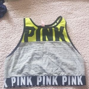 High neck Victoria's secret pink sports bra